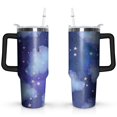 thumbnail image 1 of Purple Sky 40oz Stainless Steel Vacuum Insulated Tumbler with Lid and Straw Gifts for Mom Friend Sister Grandma, 1 of 5