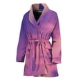 thumbnail image 1 of Purple Sky And Full Moon Women Bathrobe One Size Univeral Fits, Moon Light Fashion Lightweight Plush Fleece Long Robe For Women, 1 of 3