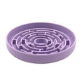 thumbnail image 1 of Purple Slow Feeder for Dogs, Silicone Maze Puzzle Bowl with Suction 1 Piece, Interactive Food Dish to Slow Down Eating, Healthy Pet Supply 7.9 Inch, 1 of 4