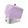 thumbnail image 1 of Purple Small Toaster Cover 2 Slice, Kitchen Appliance Covers, Geometric Vertical Striped Solid Rainbow Toaster Oven Cover with Loop, Bread Machine Cover Polyester Dust Cover Protection, 1 of 4