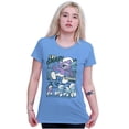 thumbnail image 1 of Purple Smurfs GNAP Manga Cartoon Women's T Shirt Ladies Tee Brisco Brands M, 1 of 6