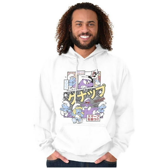 Purple Smurfs GNAP Manga Panel Hoodie Sweatshirt Women Men Brisco Brands M