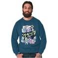 thumbnail image 1 of Purple Smurfs GNAP Manga Panel Sweatshirt for Men or Women Brisco Brands 3X, 1 of 6