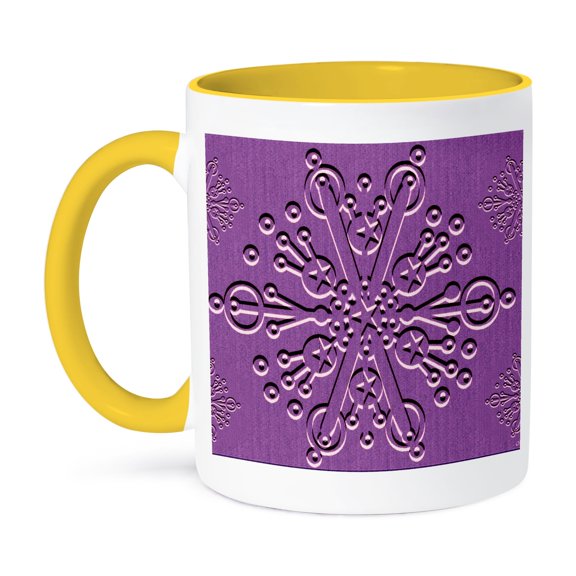 Snowflake Printed Mug 15oz