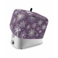 thumbnail image 1 of Purple Snowflake Christmas Small Toaster Cover 2 Slice, Kitchen Appliance Covers, Xmas Snowflake Winter Toaster Oven Cover with Loop, Bread Machine Cover Polyester Dust Cover Protection, 1 of 4