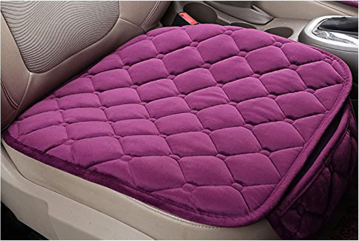 Purple Soft Breathable Cool Chair Gel Honeycomb Seat Cushion Saddle Back Support