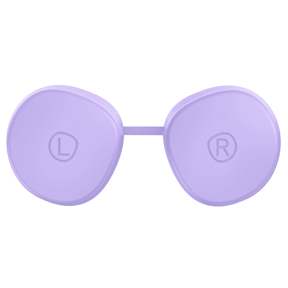 Purple Soft TPU VR Lens Protective Cover Anti Scratch Dustproof Light Blocking Lens Guard Accessory Compatible with Meta Quest 3s/Quest 2
