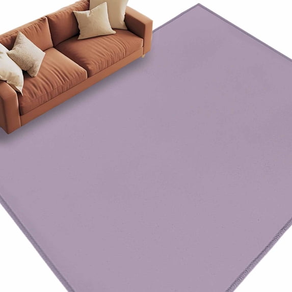 Purple Solid Color Area Rugs Collection 5'x8', Aesthetics Contemporary Luxury Non Slip Indoor Rectangle Throw Runner Rug Floor Mat Carpet for Living Room Dining Table Bedroom Nursery