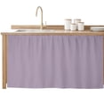 thumbnail image 1 of Purple Solid Color Cabinet Curtains 32"W x 55"L,Dustproof Sink Skirt Curtain for Kitchen Bathroom,Aesthetics Contemporary Luxury Adhesive Desk Skirt Door Cover Curtains for Pantry Office Closet, 1 of 8