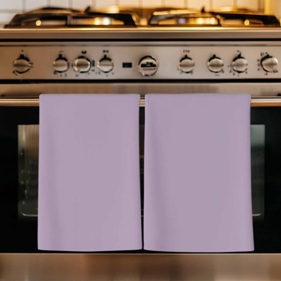 Purple Solid Color Kitchen Towels Set of 1, Aesthetics Contemporary Luxury Absorbent Dish Towels for Kitchen, Microfiber Hand Towel, Quick Drying Tea Towel for Cleaning Decorative Dishcloths