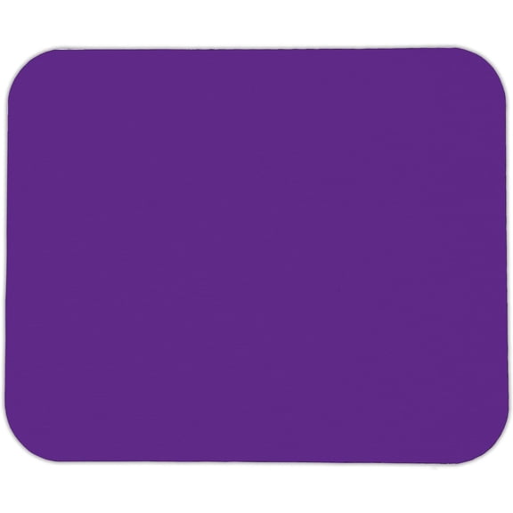 Purple - Solid Color Mouse Pad – 8.5” x 7” – Smooth Surface & Non-Slip Rubber Base – Durable, Comfortable, Ideal for Office & Gaming Use