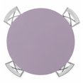 thumbnail image 1 of Purple Solid Color Round Tablecloth for 36-44 Inch Tables, Fitted Table Cover with Elastic Edge, Aesthetics Contemporary Luxury Waterproof Outdoor Table Cloth Protector for Patio Garden Dinner Picnic, 1 of 9