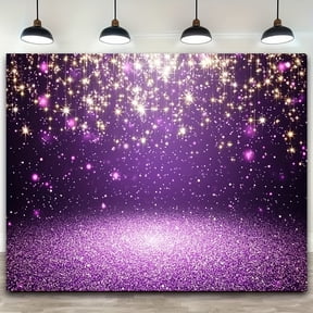Purple Sparkling Drill Backdrop Purple Glitter Bokeh Sparkle Diamond Women Girls Birthday Tea Party Prom Banner Photography Background Photo Shoot Props Decoration