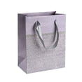 thumbnail image 1 of Purple Sparkling Glitter Gift Bags 24 Pack 9"X 7"X 4", 1 of 5