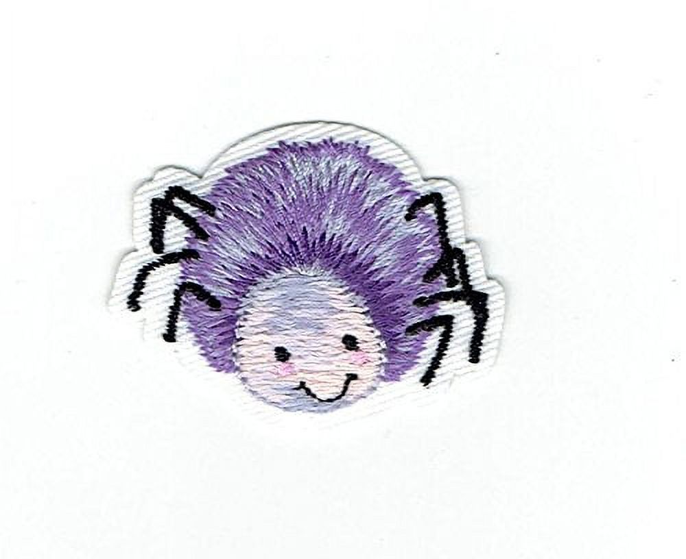 Purple Spider - Iron on Embroidered Applique Patch - Walmart.com