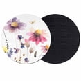 thumbnail image 1 of Purple Spring Floral Coasters Set of 2, Absorbent Coasters for Drinks, Pink Flowers Farmhouse Watercolor Coaster for Desk Coffee Table Protection, Home Decor House Warming Gifts 4", 1 of 8