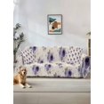 thumbnail image 1 of Purple Spring Floral Couch Cover for 2 Cushion Couch, Farmhouse Flowers Modern Art Washable Love Seat Sofa Covers Slipcover, Throw Sofa Covers for Pets, Furniture Protector 71"x102", 1 of 9