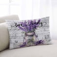 thumbnail image 1 of Purple Spring Floral King Pillow Covers, Lavender Vintage Summer PlantsSoft Breathable Throw Pillow Cases with Invisible Zipper, Decorative Pillowcase Pillows Protectors for Sofa Bed Couch 20"x36", 1 of 9