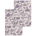 thumbnail image 1 of Purple Spring Floral Kitchen Dish Towels for Drying Dishes Set of 2, Summer Botanical Farmhouse Waffle Weave Microfiber Hand Tea Bathroom Towels Quick Dry & Absorbent Towel 15.7x23.6, 1 of 7