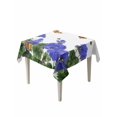 thumbnail image 1 of Purple Spring Floral Table Cloth, Waterproof Tablecloth for Square Tables, Butterfly Farmhouse Reusable Washable Fabric Table Cover for Restaurant Kitchen Dining Tables 60"x60" Watercolor Flowers, 1 of 9