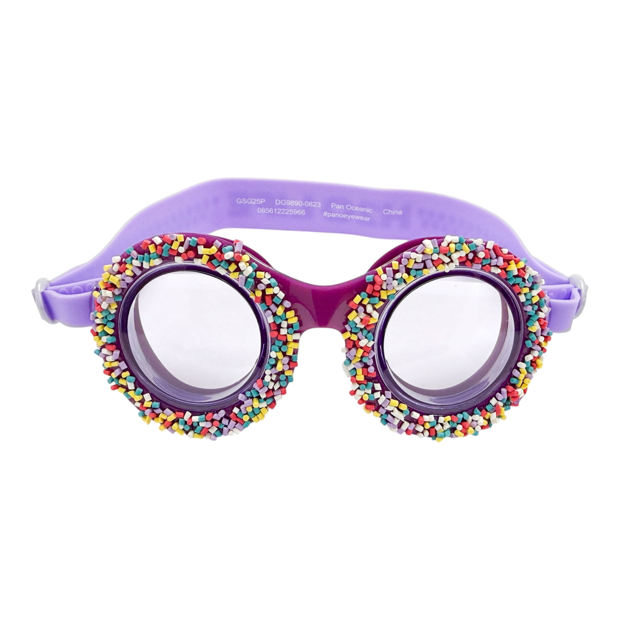 Purple Sprinkles Swim Googles