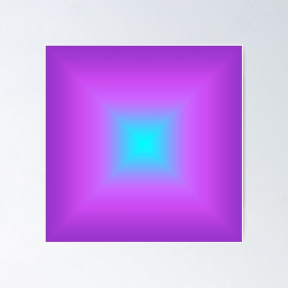 Purple Squares Poster- Unframed Poster | Wall Art | Perfect For Home Decor & Gifts, 12x18