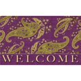 thumbnail image 1 of Purple Stained Paisley- Welcome Doormat, 1 of 1