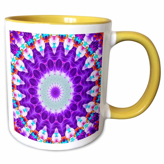 Purple Star Spin 15oz Two-Tone Yellow Mug mug-202512-13