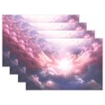 thumbnail image 1 of Purple Starry Sky 12×18 inch Placemats Heat Resistant Washable Foldable Rectangular Placemats Set Decoration Indoor Outdoor for Kitchen Dining Table 1PC, 1 of 8