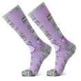 thumbnail image 1 of Purple Stockings Ski Socks Women Men 1 Pair Extra Thick Warm Snow Winter Skiing Sock Long Knee High Snow Snowboarding Skiing Socks, 1 of 4