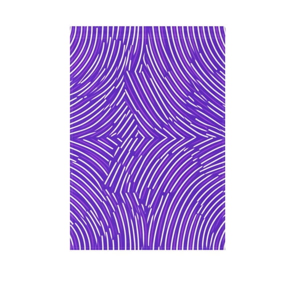 Purple Stripe Chart Garden Flag Double Sided 12 x 18/28 x 40 Inch Yard Flag Home Outdoor Yard Patio Lawn Decor