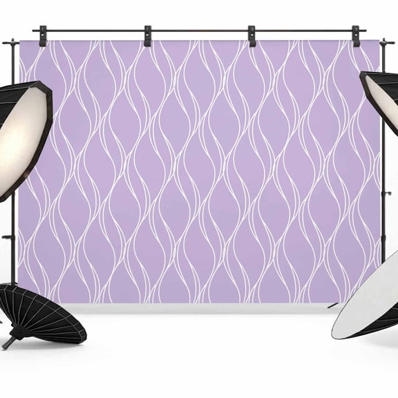 Purple Stripes Line Photography Backdrop 12x8FT, Country Abstract Art Waves Striped Classic Photo Backdrops, Background for Photography Studio Photo Studio Background, Back Drop for Photoshoot