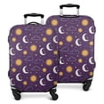 thumbnail image 1 of Purple Sun Moon Cloud Star Pattern Luggage Cover Fashion Suitcase Cover Baggage Covers Fit 25-28 Inch Luggage (Go Travel), 1 of 5