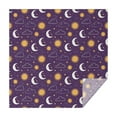 thumbnail image 1 of Purple Sun Moon Cloud Star Pattern Square Tablecloth,Waterproof Square Table Cover,Wipeable Spillproof Washable Table Cover for Home Kitchen Party Decor 60"x60"(152x152cm), 1 of 6
