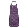 thumbnail image 1 of Purple Sun Moon Triangle Pattern Apron-Garden Aprons for Women with Pockets-Cotton Linen Waterproof Kitchen Cooking Gardening Aprons Adjustable for Kitchen,Cooking,BBQ and Salon 33x27 Inch, 1 of 7