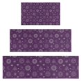 thumbnail image 1 of Purple Sun Moon Triangle Pattern Kitchen Rugs Sets Of 3,Kitchen Runner Rugs Non Skid Washable,Decorative Kitchen Floor Mats for Kitchen,Sink,Laundry,17"x30"+ 17"x47" + 17"x59", 1 of 6