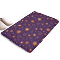 thumbnail image 1 of Purple Sun Star Circle Pattern Flannel Non Slip Door Rugs,Washable Door Mats Indoor,Decorative Door Mats,Dirt-Resistant and Absorbent Doormat for Entrance,Bedroom,Kitchen,Bathroom,31.5x17in(80x43cm), 1 of 4