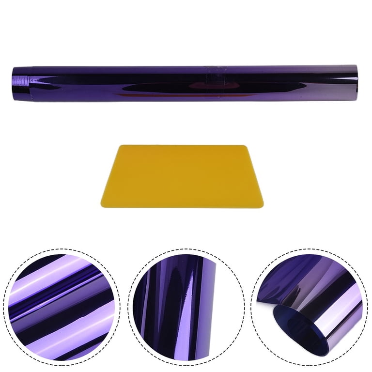 Purple Sun Visor Strip Tint Film Car Front Windshield UV Shade