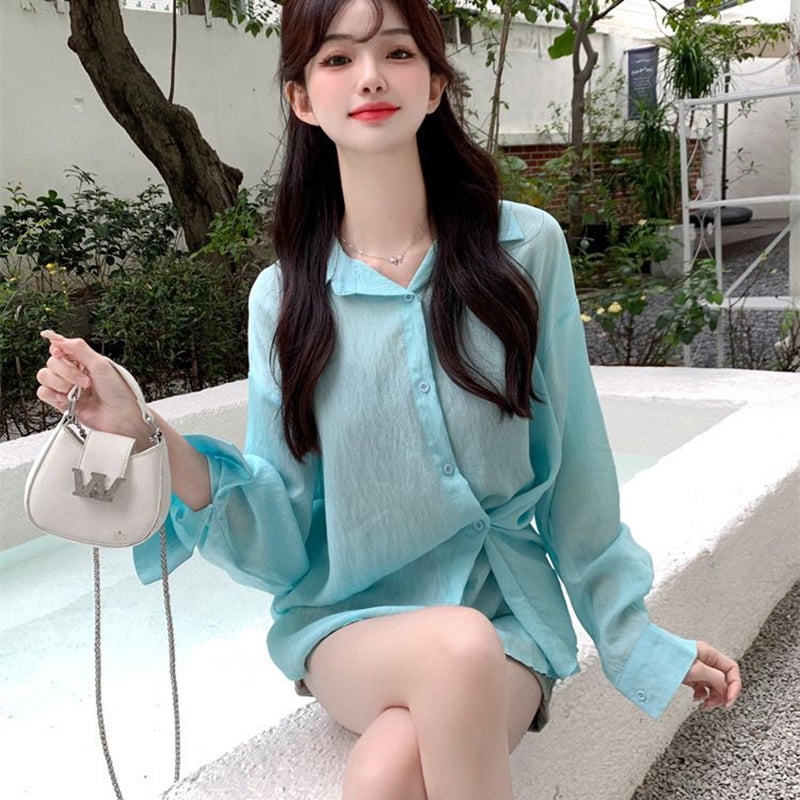 korean long sleeve blouse