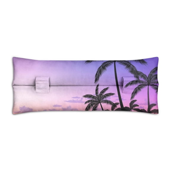 Purple Sunset Post Surgery Pillow - Soft Chest Protector for Mastectomy and Heart Patients