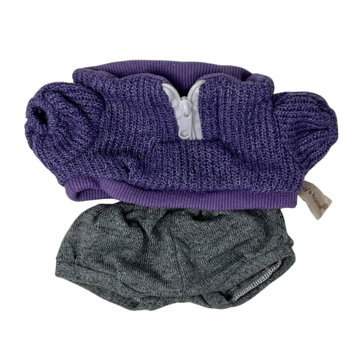 Purple Sweater Set for 37cm (14.5) Collectable Dolls