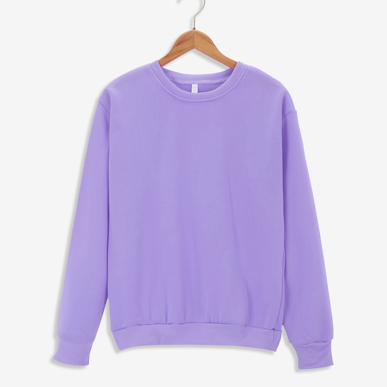 Oversized Plain Purple Sweater Oversized Sweatshirt Light Purple