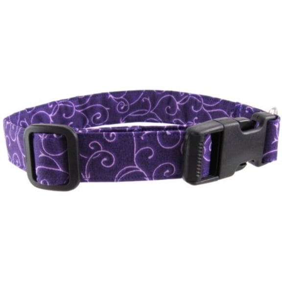 Purple Swirl Dog Collar - Size - Large