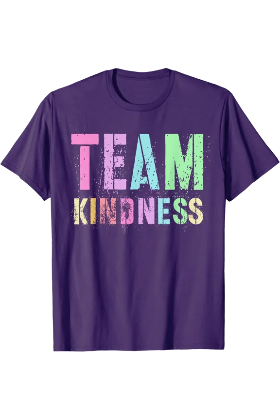 Purple TEAM KINDNESS Teacher Be Kind Buddy Unity Day SPED T-Shirt, Unisex T-Shirt