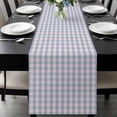 thumbnail image 1 of Purple Table Runner 72 Inches Long, Grid Checkered Plaid Gingham Lattice Trellis Kitchen Coffee Dining Table Decoration for Home Party Birthday Wedding Home Decor 18x72 Inches, 1 of 8