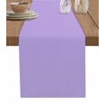 thumbnail image 1 of Purple Table Runner Modern Pure Lavender Purple Tablerunners 13 x 60 Inch, Table Decorations Tabletop Scarf for Summer Gathering Holiday Farmhouse Kitchen Dining Decor, 1 of 6