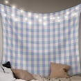 thumbnail image 1 of Purple Tapestry for Bedroom Wall Hanging Tapestry, Grid Checkered Plaid Gingham Lattice Trellis Ceiling Backdrop Tapestries Poster Blanket Wall Decor for Teens Room Living Room Dorm 39" x 59", 1 of 8