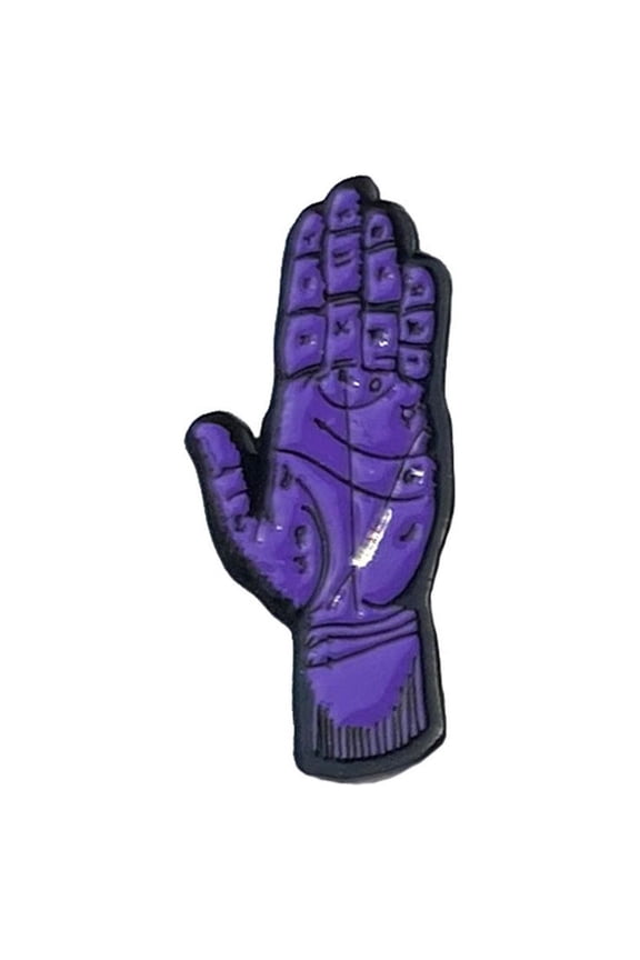 Purple Tarot Hand Enamel Pin Brooch for Jacket Tote Hand Bag