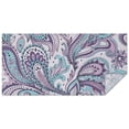 thumbnail image 1 of Purple and Teal Paisley and Floral Pattern Rectangle Tablecloth 60"x120",Waterproof Polyester Rectangle Table Cloth, Wipeable Spillproof Polyester Tablecloth for Dining, Camping, Indoor and Outdoor, 1 of 6