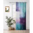 thumbnail image 1 of Purple Teal Thermal Insulated Blackout Curtains for Bedroom 84 Length Mottled Graffiti Color Block Abstract Geometric Room Darkening Curtain 1 Panel Grommet Window Curtain Drape for Living Room, 1 of 7